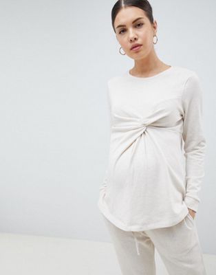 DESIGN Maternity Knot Front Sweat