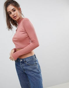 Crop Top With Turtleneck