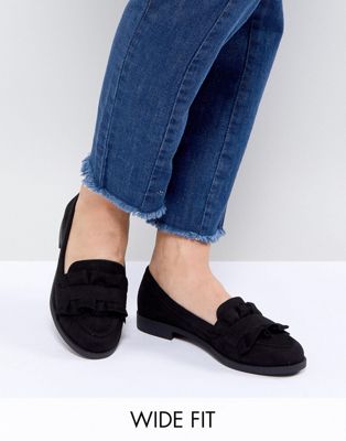 New Look Wide Fit Frill Detail Loafer