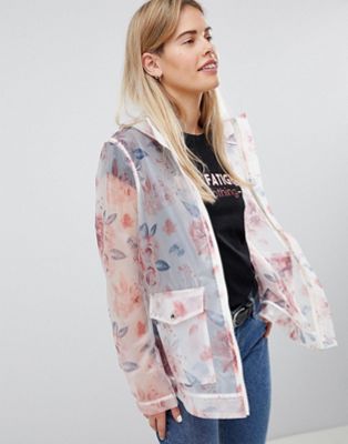 DESIGN Floral Rainwear Jacket