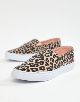 DESIGN Dodger Sneakers in leopard print