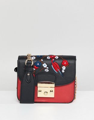 Glamorous Structured Cross Body Bag With Embroidery