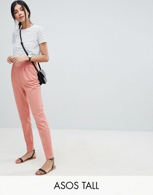 DESIGN Tall high waist tapered pants