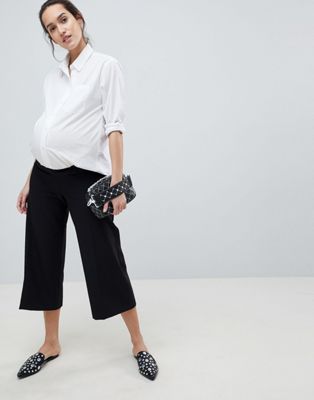 DESIGN Maternity mix & match culotte with tie waist