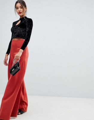 Missguided Pleated Wide Leg Pants