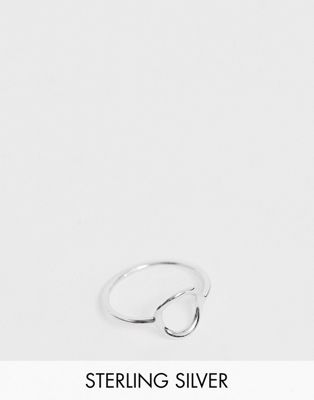 DESIGN Sterling silver open circle ring