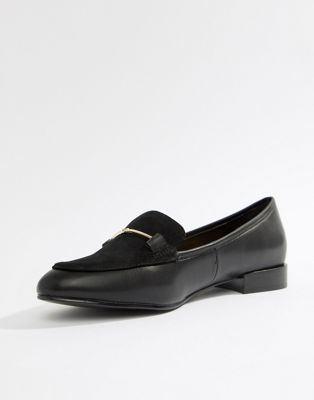 Aldo Flat Suede Mix Bar Loafer