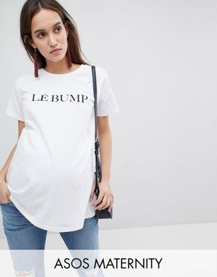 DESIGN Maternity t-shirt with lé bump print