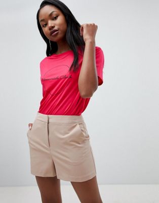 DESIGN tailored a-line shorts