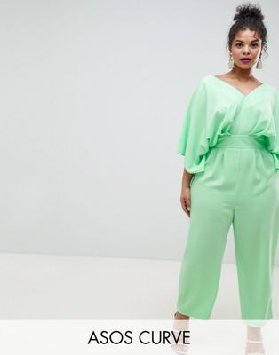DESIGN Curve Jumpsuit With Kimono Sleeve And Peg Leg