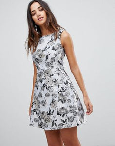 AX Paris Structured Printed Skater Dress