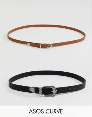 DESIGN Curve 2 pack western waist & hip belts