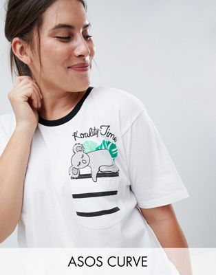 DESIGN Curve Koality Time Tee & Legging Pajama Set