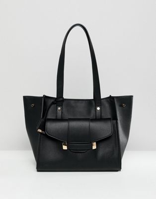 Glamorous Black Front Pocket Bag
