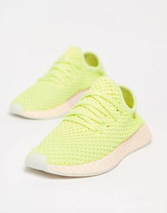 adidas Originals Deerupt Sneakers In Yellow And Lilac