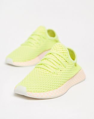 adidas Originals Deerupt Sneakers In Yellow And Lilac