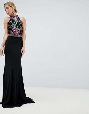Jovani Embroided Maxi Dress