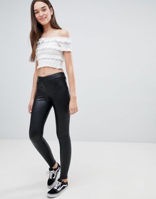 JDY Gladys Faux Leather Leggings