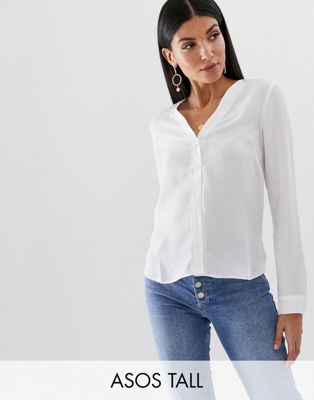 DESIGN Tall v neck blouse