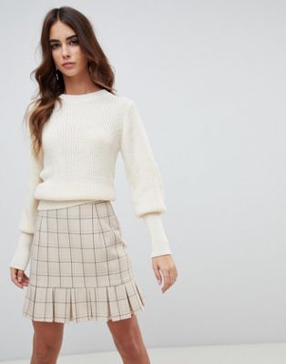Fashion Union Sweater With Fitted Rib