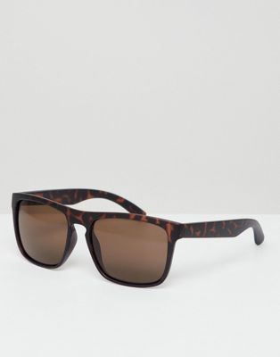 AJ Morgan square sunglasses in matte tort