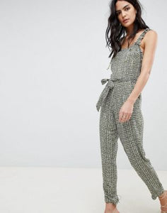 Cleobella Geo-Tribal Print Frill Jumpsuit