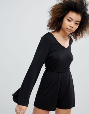 Monki Long Sleeve Romper