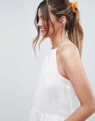 DESIGN trapeze top in crinkle