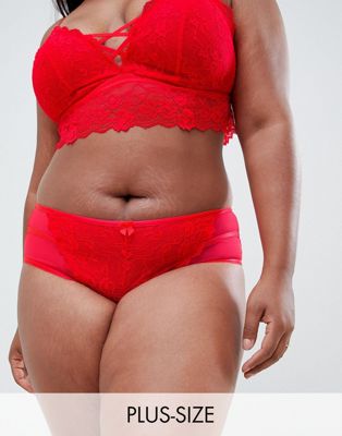New Look Curve Lace Brazilian Brief