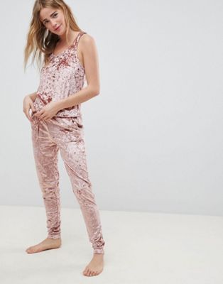 Chelsea Peers NYC pink velvet onesie