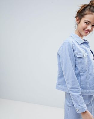 Monki Cord Trucker Jacket Two-Piece