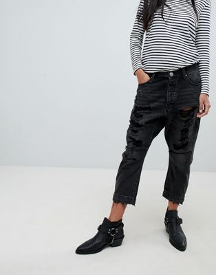 One Teaspoon Kingpins Drop Crotch Boyfriend Jean