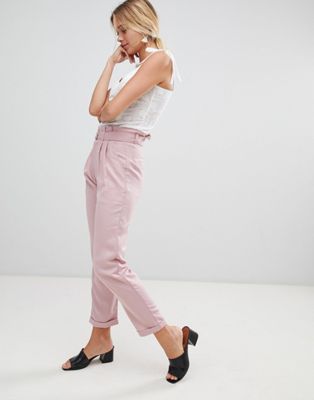 Glamorous pants with d-ring belt