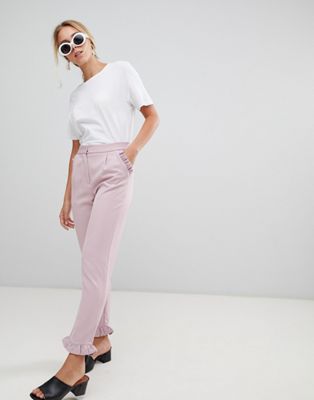Glamorous frill detail pants