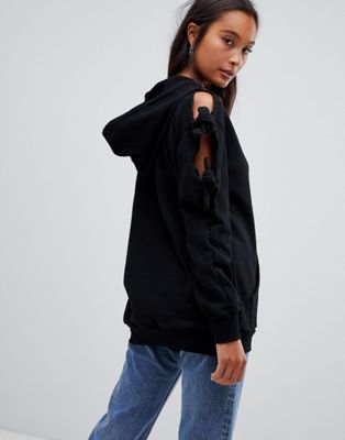 Glamorous longline hoodie