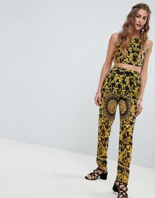 Love & Other Things Scarf Print PANTS