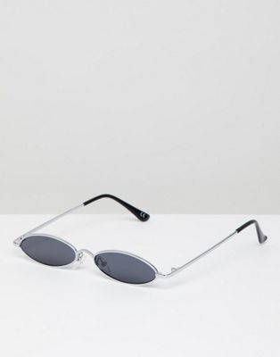 DESIGN small metal oval sunglasses