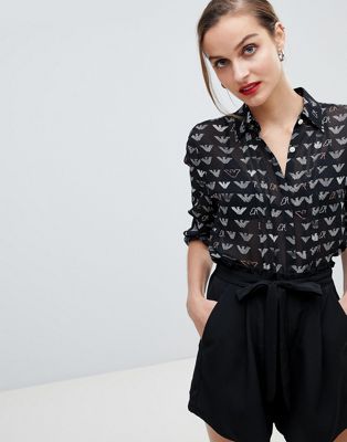 Emporio Armani Eagle Print Shirt